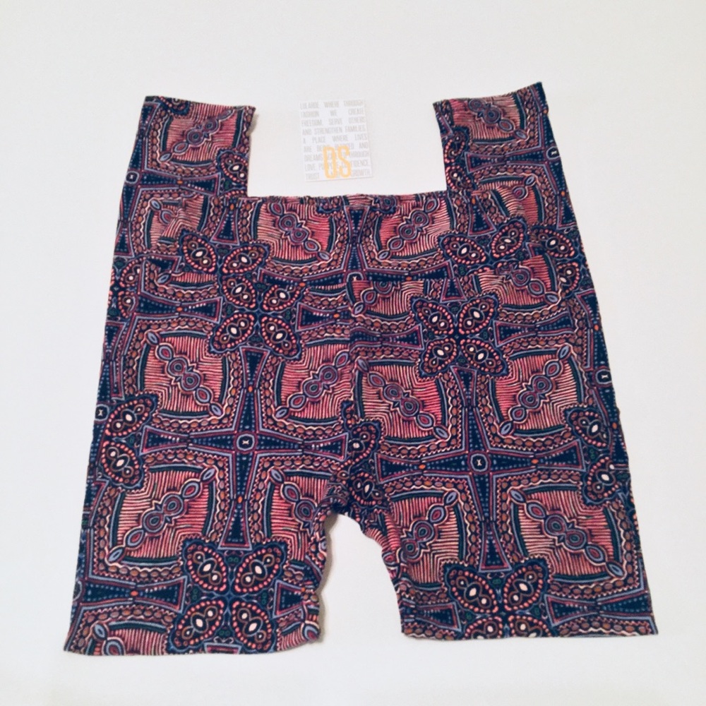 LulaRoe O/S Leggings Multi Color Print - Picture 3 of 6